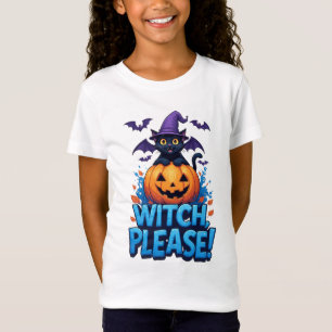Süße Katzenhexe Kürbis Halloween 🐈⬛ T-Shirt