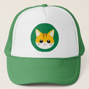 Süße Katzenillustration Truckerkappe
