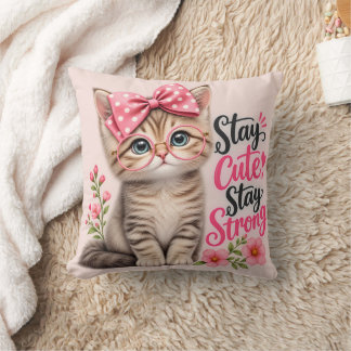 Süße Katzenkissen – Bleib süß, bleib stark, Zauber Kissen