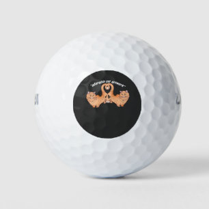 Süße Katzenkunst Süße Tierillustration Golfball
