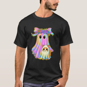 Süße Katzenliebhaber Gespenst Pastell Halloween Ki T-Shirt