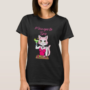 Süße Katzenliebhaber-Party Meowgarita Clubbing-Nac T-Shirt