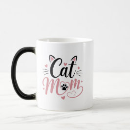 Süße Katzenmutter-Farbwechsel-Tasse Verwandlungstasse