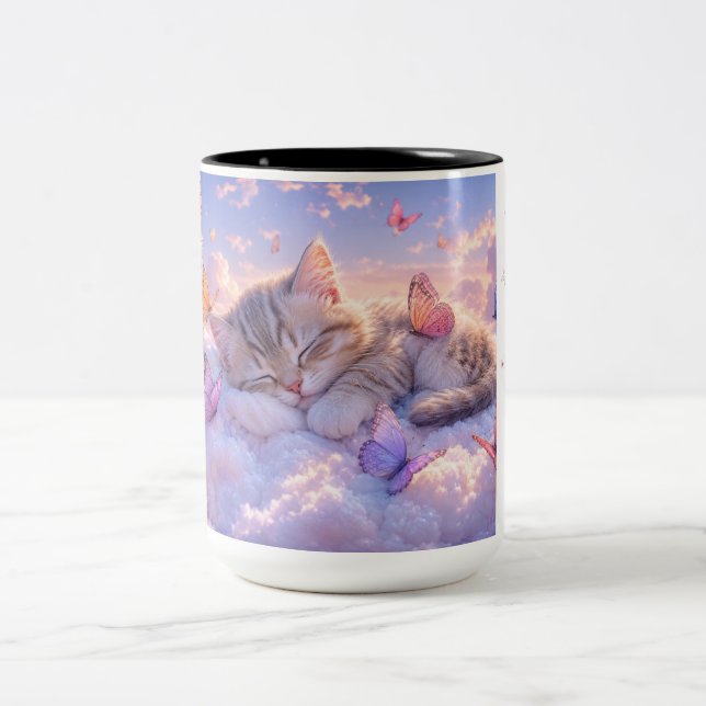 Süße Katzenmutter Kaffeetasse (Mittel)