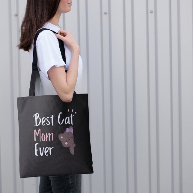Süße Katzenmutter Rosa Schleife Kawaii Design (Von Creator hochgeladen)