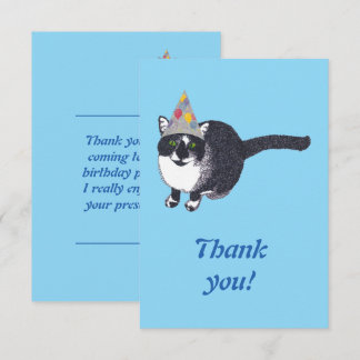 Süße Katzenpersonalisierte Dankeskarten Dankeskarte