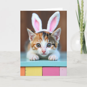 Süße Katzenporträtkarte Karte
