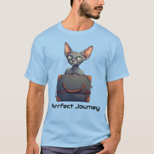 Süße Katzenreisende – Geschenk für Katzenliebhaber T-Shirt