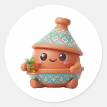 Süße Kawaii 3D-Marokkanische Tagine & Teekanne Sti