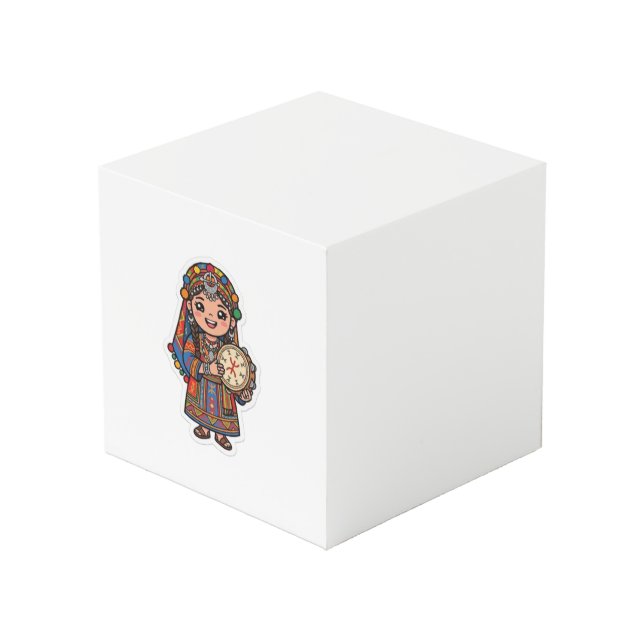  Süße Kawaii Amazigh Ber Würfel (Vorderseite Schrägansicht)