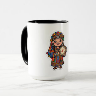 Süße Kawaii Amazigh Berber Frau Tasse