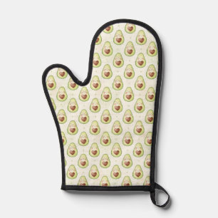 Süße Kawaii-Avocado-Muster Lustige Küche Ofenhands Ofenhandschuh