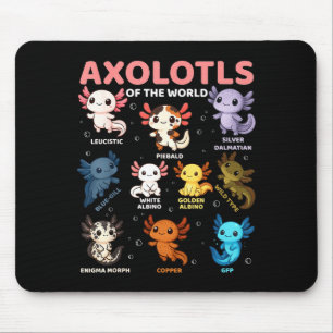 Süße Kawaii Axolotls der Welt Lustiger Axolotl Ty Mousepad