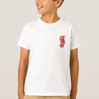 Süße Kawaii Bacon-Kämm-Haar-Illustration für Kinde T-Shirt