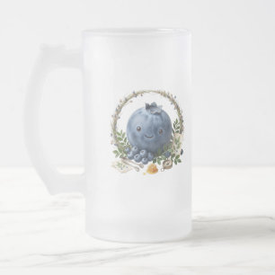 Süße Kawaii Blaubeer Frucht Kaffeetasse