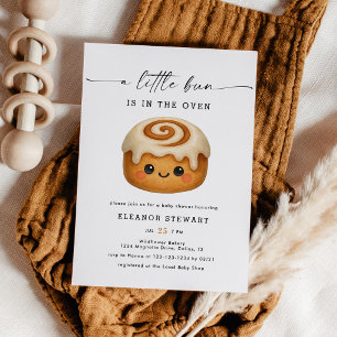 Süße Kawaii-Brötchen-im-Ofen-Baby-Party-Einladung Einladung