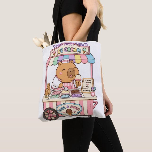 Süße Kawaii Capybara Pastell Eiswagen Custom (Von Nahem)