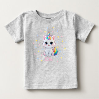 Süße Kawaii Caticorn Baby T-Shirt