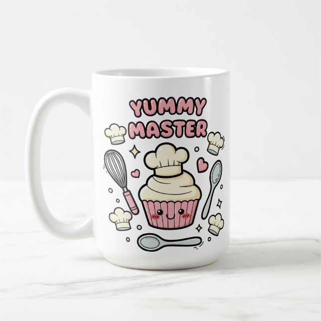 Süße Kawaii-Cupcake-Konditor-Tasse Kaffeetasse (Links)