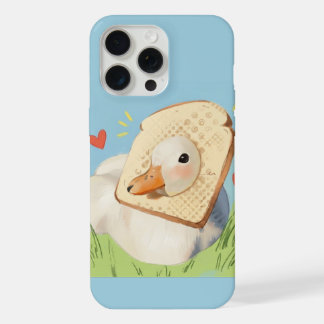 Süße Kawaii-Enten-Brotkopf-Pastell-iPhone-Hülle iPhone 15 Pro Max Hülle