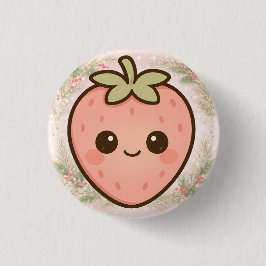 Süße Kawaii-Erdbeer-Taste  Button