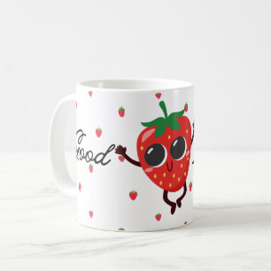 Süße Kawaii-Erdbeertasse Kaffeetasse