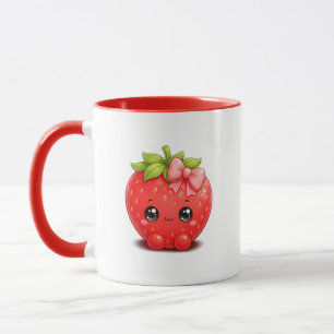 Süße Kawaii-Erdbeertasse Tasse