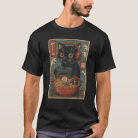Süße Kawaii-Gamer-Katze Lustige Ramen Retro Japani