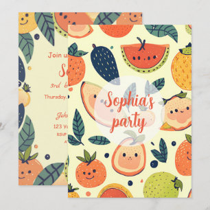 Süße Kawaii-Geburtstagskarte zum 3. Geburtstag Einladung