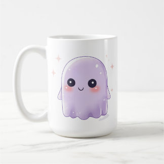 Süße Kawaii-Geist-Kaffeetasse | Cozy Halloween-Tas Kaffeetasse
