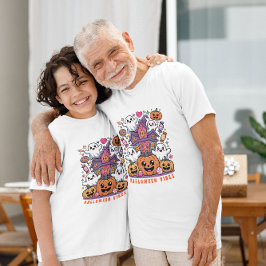 Süße Kawaii-Halloween-Stimmung | Geister & Kürbiss T-Shirt