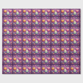 Süße Kawaii-Halloween-Verpackungspapier Geschenkpapier