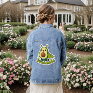 Süße Kawaii Heilige Guacamole Avocado Schnecke Car Jeansjacke