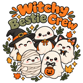 Süße Kawaii-Hexe-Vampir-Mumie-Geister-Kostüm Sweatshirt