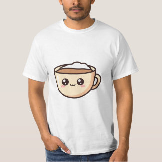 Süße Kawaii-Kaffeetasse Geburtstags-Mug T-Shirt