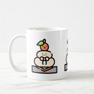 Süße Kawaii Kagami Mochi Kaffeetasse