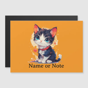 Süße Kawaii-Katze für Katzenliebhaber Dünne Magnet