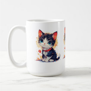 Süße Kawaii-Katze für Katzenliebhaber Tasse