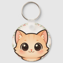 Süße Kawaii-Katzen-Gesicht-Schlüsselanhänger Schlüsselanhänger