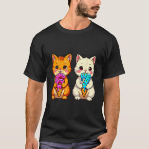 Süße Kawaii Katzen Neko 67 Drip Meme Lustig Sechs T-Shirt