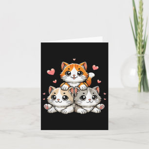 Süße Kawaii Katzen Neko Lustige Kätzchen Katzenlie Karte