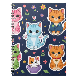 Süße Kawaii Katzen Neko Lustige Kätzchen Katzenlie Notizblock