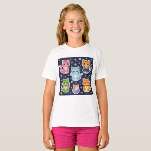 Süße Kawaii Katzen Neko Lustige Katzenliebhaber Ge T-Shirt