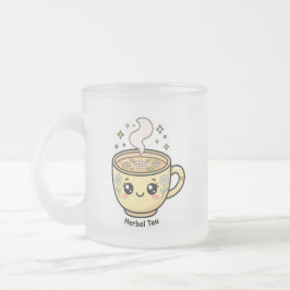 Süße Kawaii-Kräutertee-Tasse Mattglastasse