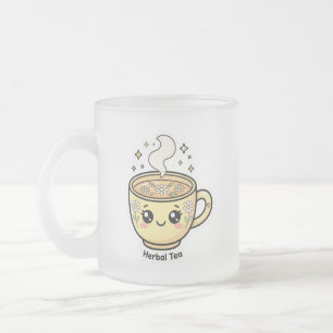 Süße Kawaii-Kräutertee-Tasse Mattglastasse