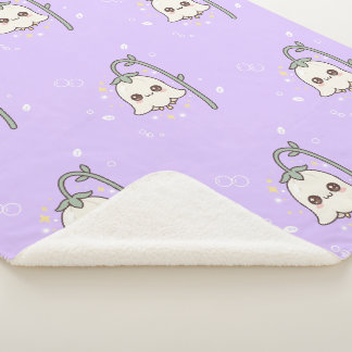 Süße Kawaii Maiglöckchen-Lavendel Sherpadecke