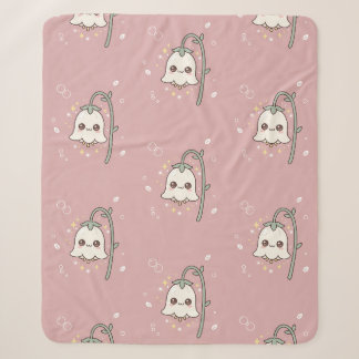Süße Kawaii Maiglöckchen-Mauve Sherpadecke