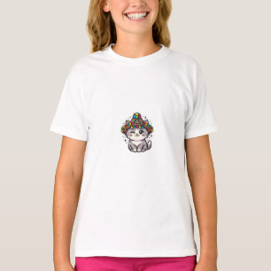 Süße Kawaii Marokkanische Amazigh Katzen-Wollmütze T-Shirt