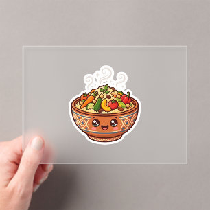 Süße Kawaii Marokkanische Couscous-Schüssel Aufkle Acryleinladungen