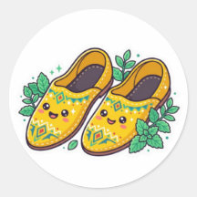Süße Kawaii marokkanische gelbe Babouche Pantoffel